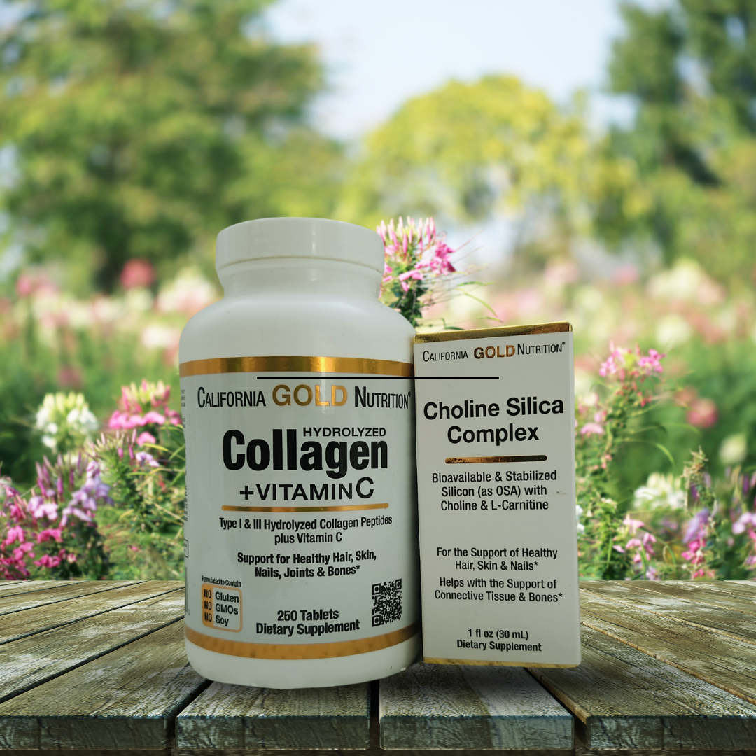 California Gold Nutrition Vitamin C and Choline Silica Complex